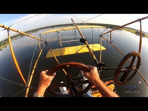 Curtiss Pusher - Full Flight - Uncut Kermie Cam