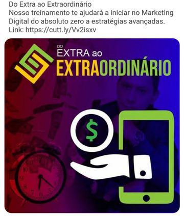 Nosso treinamento te ajudará a iniciar no Marketing Digital do absoluto zero a estratégias avançadas. Através do treinamento você vai aprender a realizar VENDAS NA INTERNET TODOS OS DIAS e poder conquistar a sua liberdade de tempo, algo que é tão sonhado nos dias de hoje. 

Link: https://cutt.ly/uv3EOQo