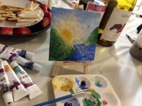 I host wine and paint parties!  :flower: