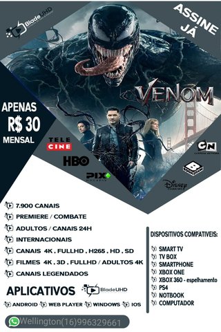 Vendedor Oficial BLADE UHD, Venha Conhecer Esse Novo Sistema. 

🔰Sem Travas 😍😱
🔰Sem Aborrecimento 😀😊
🔰Filmes E Series De Qualidade SD, HD, FULL HD 😍👏🏻
🔰 Teste Gratis Agora Mesmo 😱🙋‍♀🙋‍♂

Atendimento WhatsApp 👨🏻‍💻📱: https://goo.gl/36ZGnK

🖥 Pare De Pagar Caro, 📲 App Próprio , Venha Agora Conhecer A BLADE UHD 🎬😍.