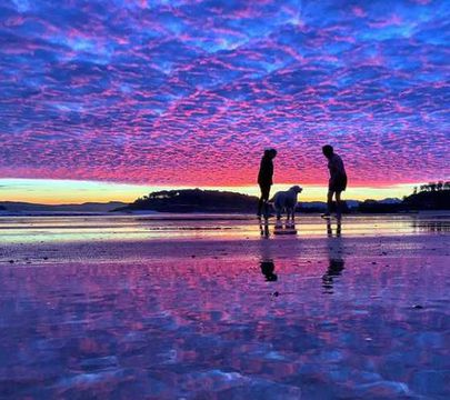 Buenas noches desde El sardinero. Santander. Spain