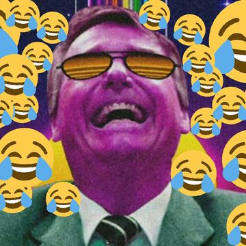 Jair Bolsonaro Patriota:
-Agora o terror do comunismo e socialismo nefasto do Brasil vão sentir o poder dos emojis,avante emojis,lancem o poder do deboche!